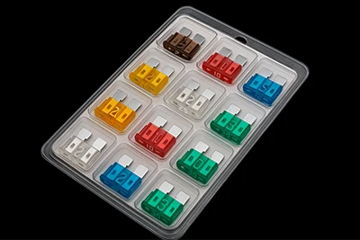 blister pack of automotive fuses - 1