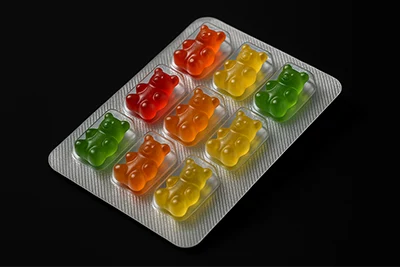 blister pack of gummy bears - 1